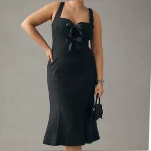 Anthropologie Sweetheart Bow Dress